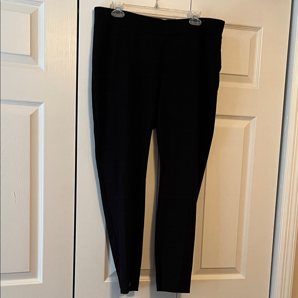 Classic Black Stretch Ponte Ankle Pants